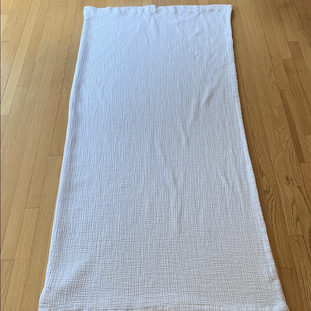 Parachute Organic Cloud Cotton Gauzy Shower Curtain White Made In Turkey